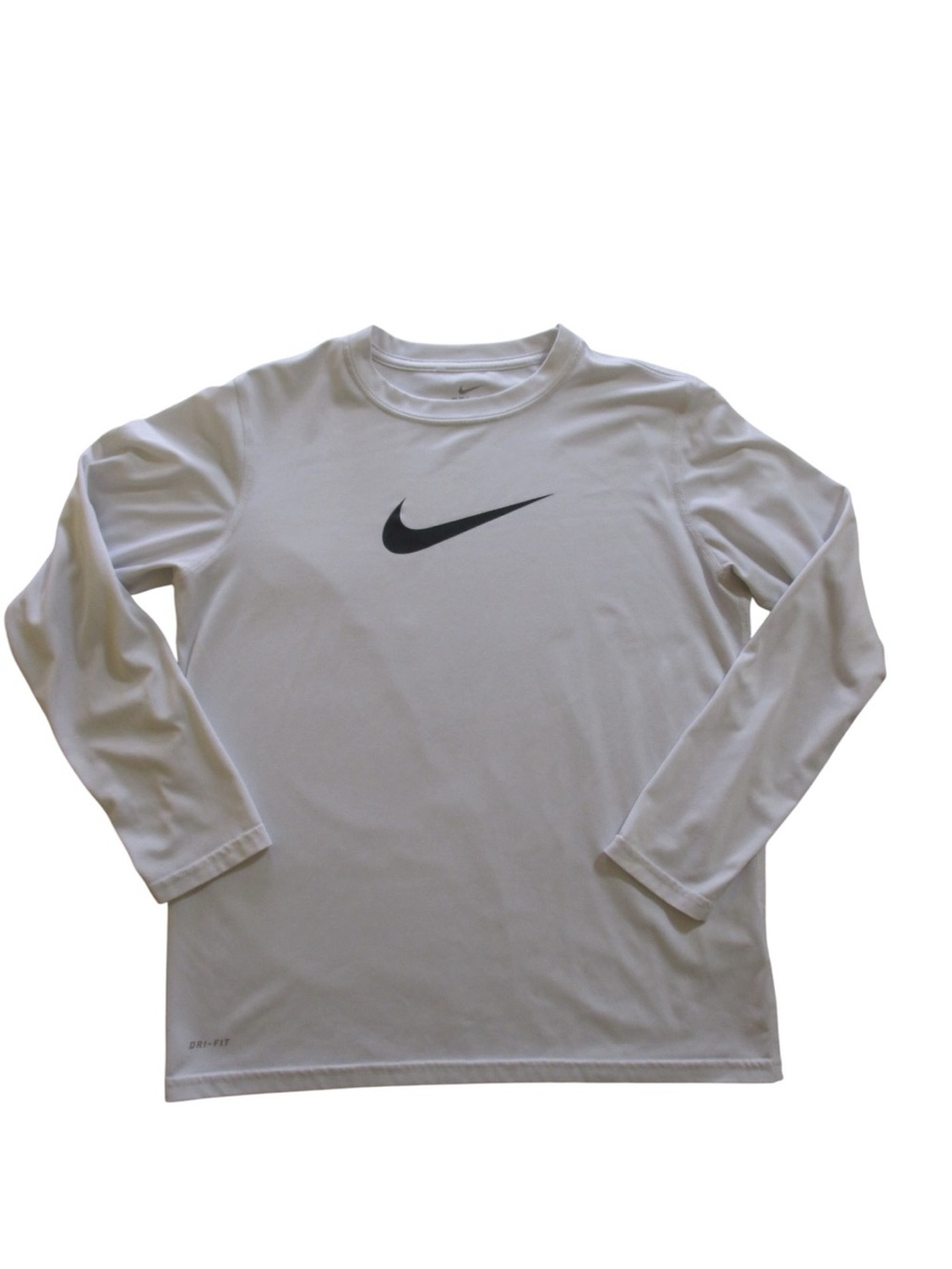 Nike Women’s White Long-Sleeve Dri-FIT Training Shirt Size L